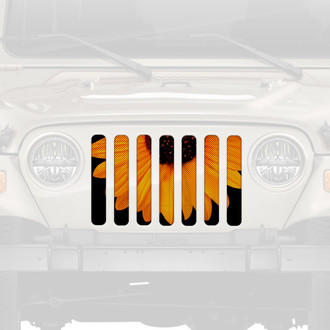 Dirty Acres® - 1-Pc Sunny Side Up Sunflowers Style Perforated Main Grille