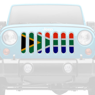 Dirty Acres® - 1-Pc South Africa Flag Style Perforated Main Grille