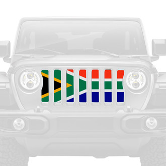 Dirty Acres® - 1-Pc South Africa Flag Style Perforated Main Grille