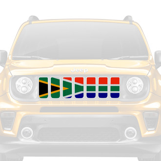 Dirty Acres® - 1-Pc South Africa Flag Style Perforated Main Grille