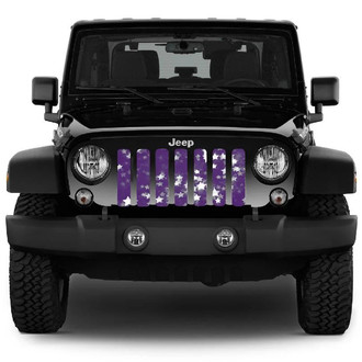 Dirty Acres® - 1-Pc Starry Night Puprle Style Perforated Main Grille
