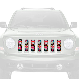 Dirty Acres® - 1-Pc Sugar Skulls Style Perforated Main Grille