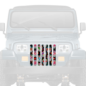 Dirty Acres® - 1-Pc Sugar Skulls Style Perforated Main Grille
