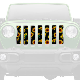 Dirty Acres® - 1-Pc Sunflowers Style Perforated Main Grille