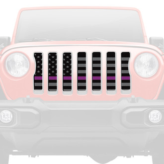 Dirty Acres® - 1-Pc American Tactical Purple Line Style Perforated Main Grille