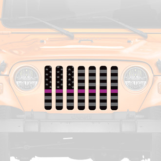 Dirty Acres® - 1-Pc American Tactical Purple Line Style Perforated Main Grille