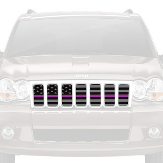 Dirty Acres® - 1-Pc American Tactical Purple Line Style Perforated Main Grille