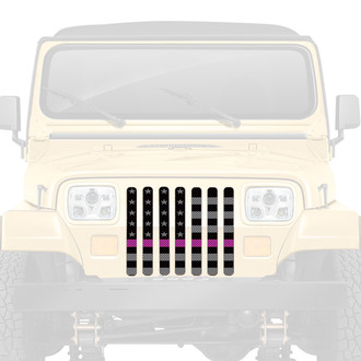 Dirty Acres® - 1-Pc American Tactical Purple Line Style Perforated Main Grille