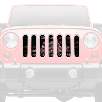 Dirty Acres® - 1-Pc Tactical American Gadsden Flag Style Perforated Main Grille