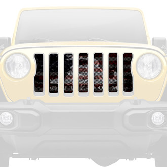 Dirty Acres® - 1-Pc Tactical American Gadsden Flag Style Perforated Main Grille