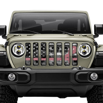 Dirty Acres® - 1-Pc Dirty Grace Tactical Pink Ribbon Style Perforated Main Grille