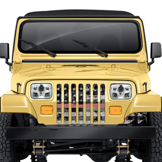 Dirty Acres® - 1-Pc Dirty Grace Tactical Pink Ribbon Style Perforated Main Grille