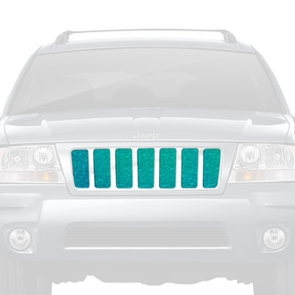 Dirty Acres® - 1-Pc Fleck Style Bright Teal Perforated Main Grille