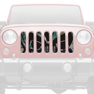Dirty Acres® - 1-Pc Tiki Bob - Blue Hawaii Style Perforated Main Grille