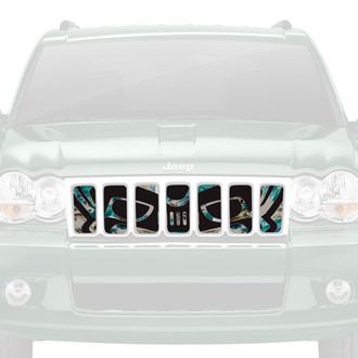 Dirty Acres® - 1-Pc Tiki Bob - Blue Hawaii Style Perforated Main Grille