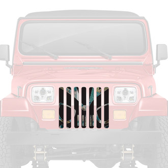 Dirty Acres® - 1-Pc Tiki Bob - Blue Hawaii Style Perforated Main Grille