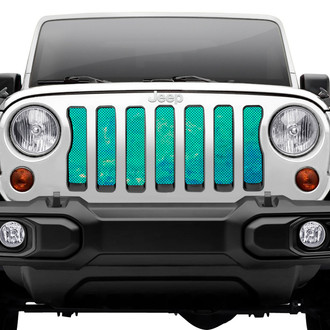 Dirty Acres® - 1-Pc Marble Style Teal Perforated Main Grille