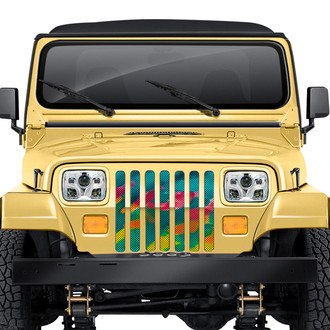 Dirty Acres® - 1-Pc Tropical Tie Dye Style Perforated Main Grille