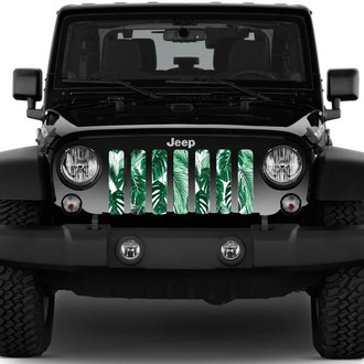 Dirty Acres® - 1-Pc Tropical Leaves Style Perforated Main Grille
