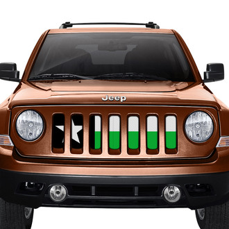 Dirty Acres® - 1-Pc Texas Flag Style Lime Perforated Main Grille