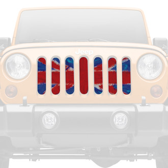 Dirty Acres® - 1-Pc Union Jack Style Perforated Main Grille