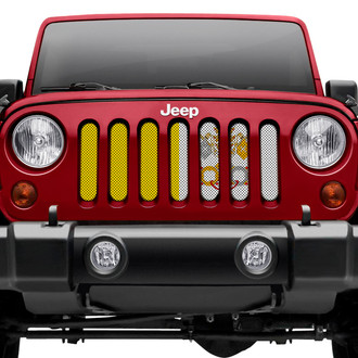 Dirty Acres® - 1-Pc Vatican City Flag Style Perforated Main Grille