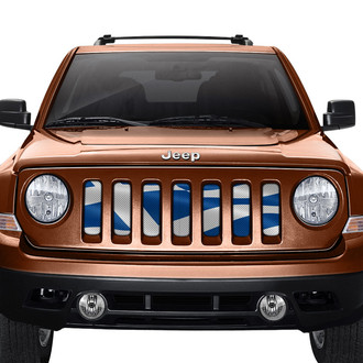 Dirty Acres® - 1-Pc Waving Greek Flag Style Perforated Main Grille
