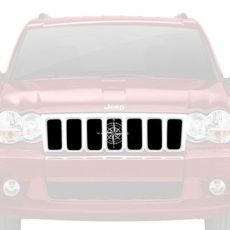 Dirty Acres® - 1-Pc White Compass Style Perforated Main Grille