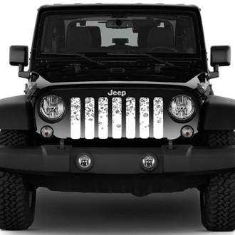 Dirty Acres® - 1-Pc White Elegance Style Perforated Main Grille