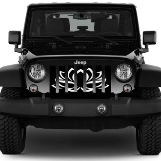 Dirty Acres® - 1-Pc White Lotus Style Perforated Main Grille