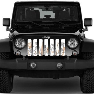 Dirty Acres® - 1-Pc Made with Love Style Perforated Main Grille