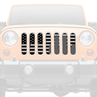 Dirty Acres® - 1-Pc World Trade Center Tribute American Flag Style Perforated Main Grille