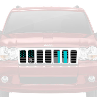 Dirty Acres® - 1-Pc World Trade Center Tribute American Flag Style Perforated Main Grille
