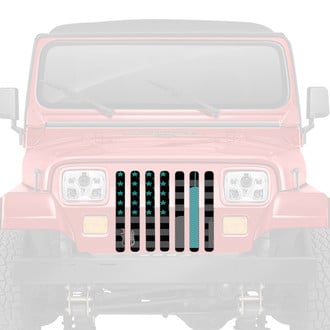 Dirty Acres® - 1-Pc World Trade Center Tribute American Flag Style Perforated Main Grille