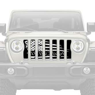 Dirty Acres® - 1-Pc "We The People" American Flag Style Perforated Main Grille