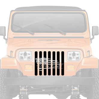 Dirty Acres® - 1-Pc "We The People" American Flag Style Perforated Main Grille