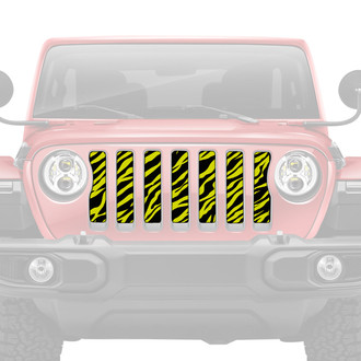 Dirty Acres® - 1-Pc Yellow Zebra Style Perforated Main Grille