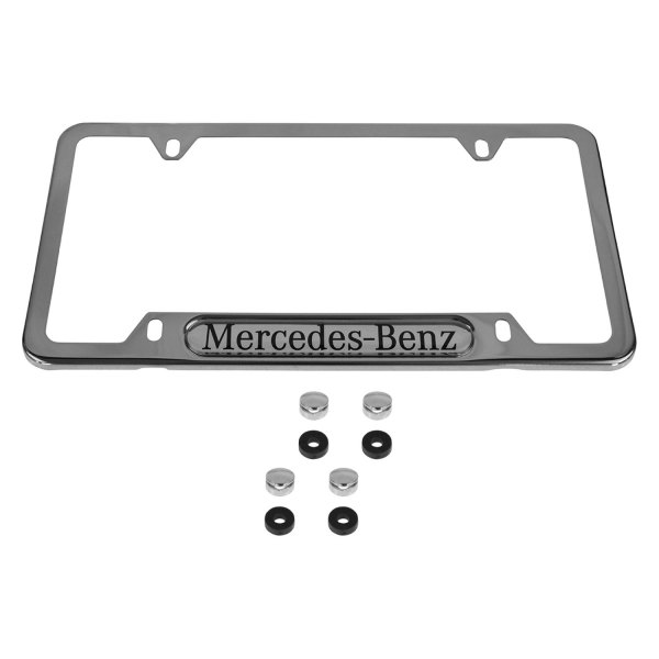 DIY Solutions® - License Plate Frame with Mercedes-Benz Logo