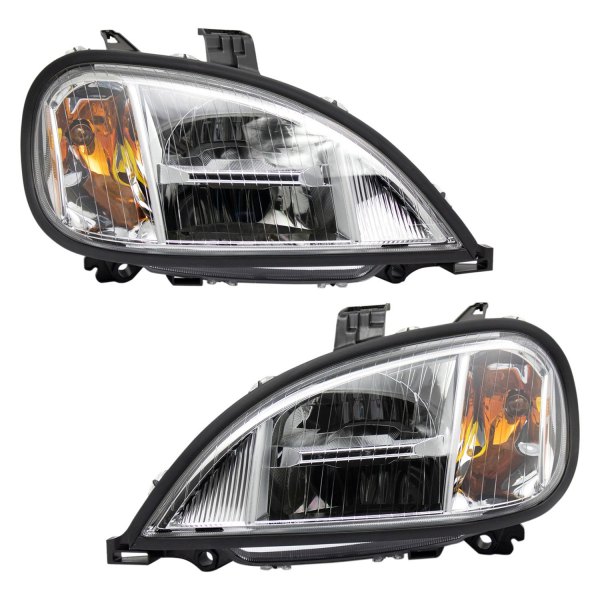 DIY Solutions® - Driver and Passenger Side Chrome LED Headlights