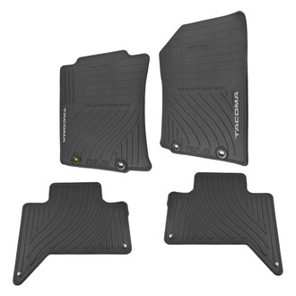 DIY Solutions® - 1st & 2nd Row Black Rubber Floor Mat Set