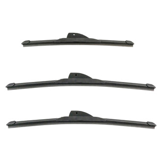 DIY Solutions® - Driver (16"), Passenger Side (16") and Rear (13") Black Wiper Blade Set