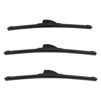 DIY Solutions® - Driver (16"), Passenger Side (16") and Rear (15") Black Wiper Blade Set