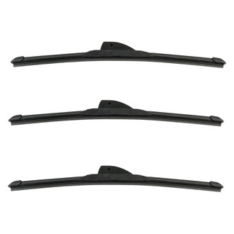 DIY Solutions® - Driver (16"), Passenger Side (16") and Rear (16") Black Wiper Blade Set