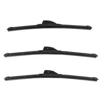 DIY Solutions® - Driver (17"), Passenger Side (17") and Rear (15") Black Wiper Blade Set