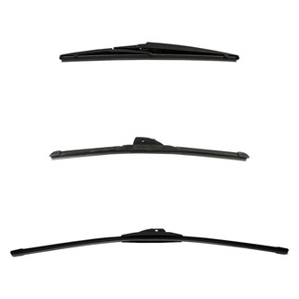 DIY Solutions® - Driver (24"), Passenger Side (17") and Rear (12") Black Wiper Blade Set