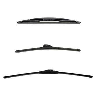 DIY Solutions® - Driver (24"), Passenger Side (18") and Rear (12") Black Wiper Blade Set