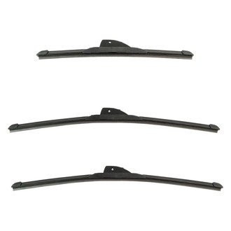 DIY Solutions® - Driver (20"), Passenger Side (20") and Rear (13") Black Wiper Blade Set