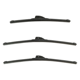 DIY Solutions® - Driver (20"), Passenger Side (20") and Rear (15") Black Wiper Blade Set