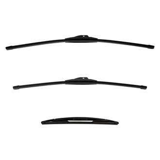 DIY Solutions® - Driver (24"), Passenger Side (22") and Rear (12") Black Wiper Blade Set