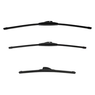 DIY Solutions® - Driver (24"), Passenger Side (22") and Rear (16") Black Wiper Blade Set